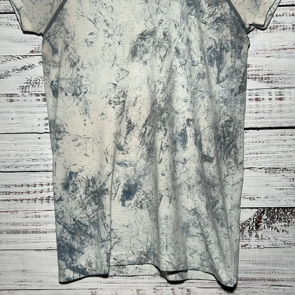 Lululemon Swiftly Tech Short Sleeve 2.0 MultiDye Multi Dye White Grey Black 8